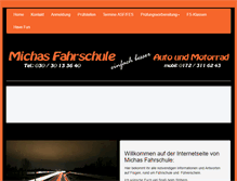 Tablet Screenshot of michasfahrschuleberlin.de